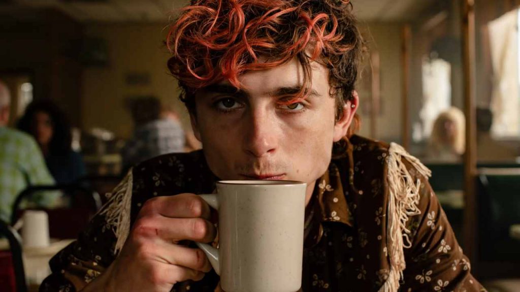Why does Timothée Chalamet have red hair in the film Bones and All?