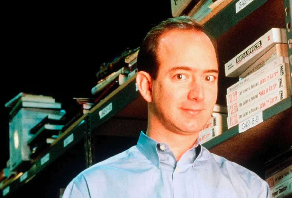 Jeff Bezos with hair in 1980x