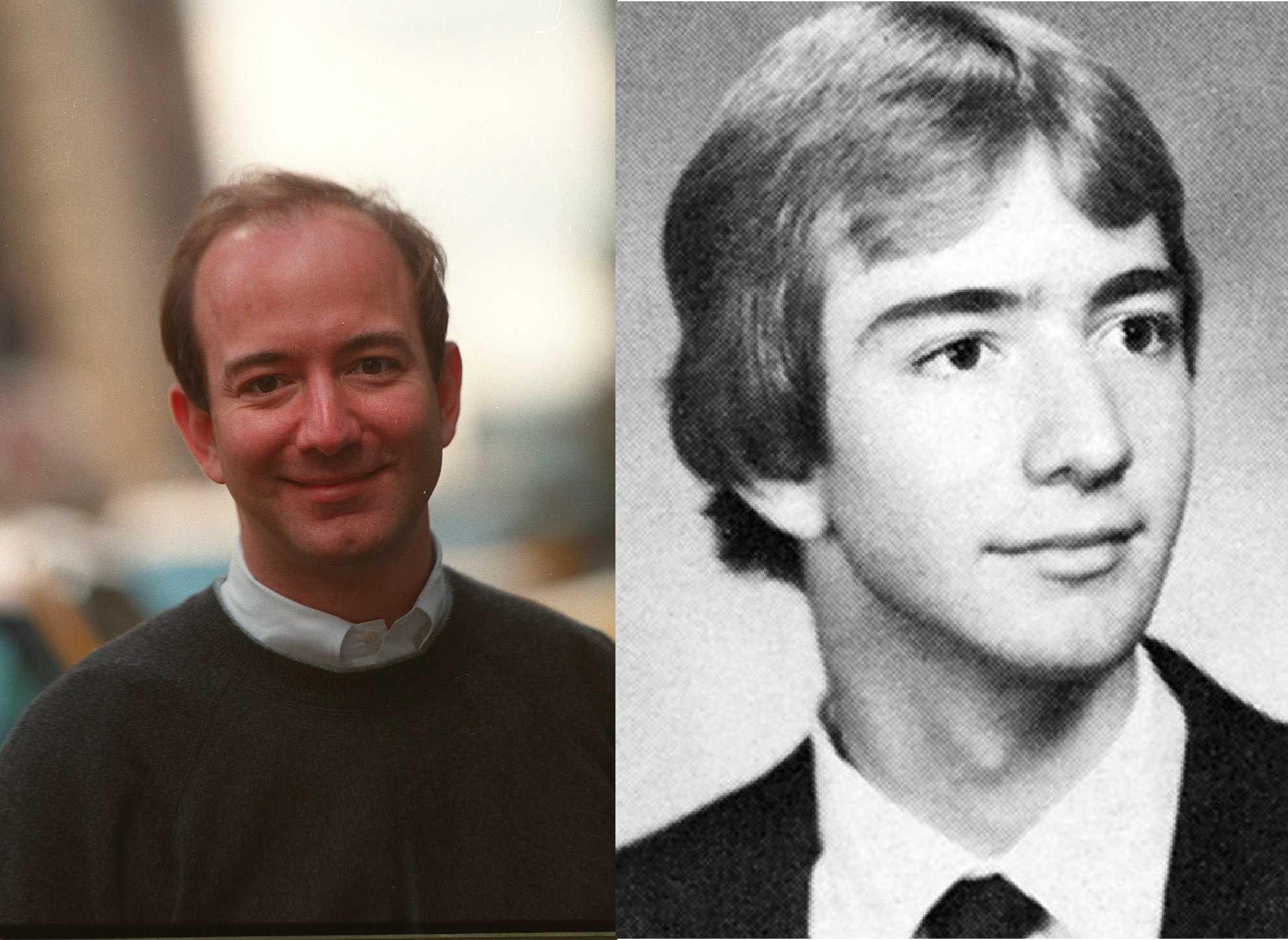 Jeff Bezos with hair archive photos