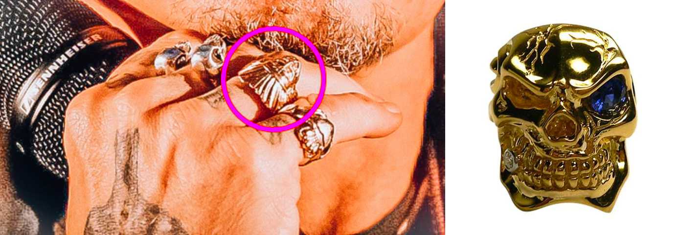 Johnny Depp golden rings
